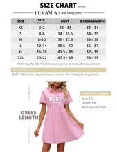 luvamia Shirt Dresses for Women Button Down Babydoll Collared Swing A Line Short Tunic Dress