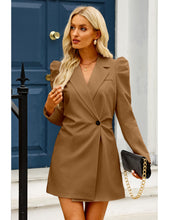 luvamia 2023 Blazer Dress for Women Business Casual Outfits for Work Puff Sleeves Blazers Jackets Fashion Dressy