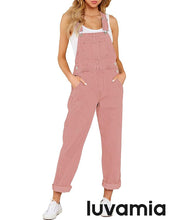 luvamia Women's Casual Stretch Adjustable Denim Bib Overalls Jeans Pants Jumpsuits