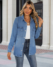 luvamia 2023 Jean Jackets for Women Fashion Oversized Button Down Denim Jacket Western Fall Shacket Jacket with Pockets