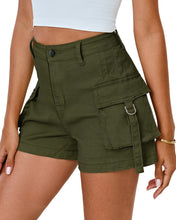 luvamia Cargo Shorts for Women Trendy High Wasited Casual Summer Stretchy Utility Cut Off Shorts with Pockets