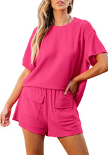 LUVAMIA Women's Casual Pantsuit Set Top and Short Pajamas