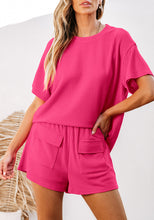 LUVAMIA Women's Casual Pantsuit Set Top and Short Pajamas