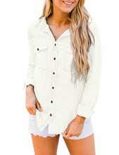 luvamia Denim Shirt Women Chambray Jean Western Shirts Long Sleeve Button Down Tops
