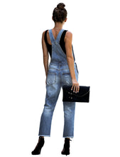 luvamia Women's Casual Stretch Adjustable Denim Bib Overalls Jeans Pants Jumpsuits