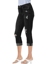 luvamia Capri Jeans for Women Stretch High Waisted Distressed Denim Capris Ripped Skinny Cropped Pants