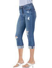 luvamia Capri Jeans for Women Stretch High Waisted Distressed Denim Capris Ripped Skinny Cropped Pants