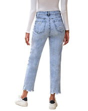 luvamia High Waisted Boyfriend Jeans for Women Ripped Distressed Jeans Slim Straight Leg Denim Pants