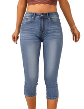 luvamia Womens Capri Jeans for Women High Waisted Skinny Ripped Jean Denim Pants