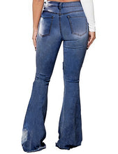luvamia Women's High Waisted Flared Jeans Bell Bottom Wide Leg Stretch Denim Pants