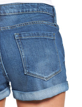 luvamia Women's Ripped Denim Jean Shorts Mid Rise Stretchy Folded Hem Short Jeans